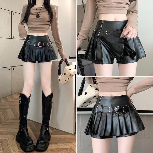 Quality Female Leather Skirt