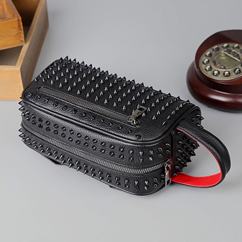 Christian-L style studded clutch bag
