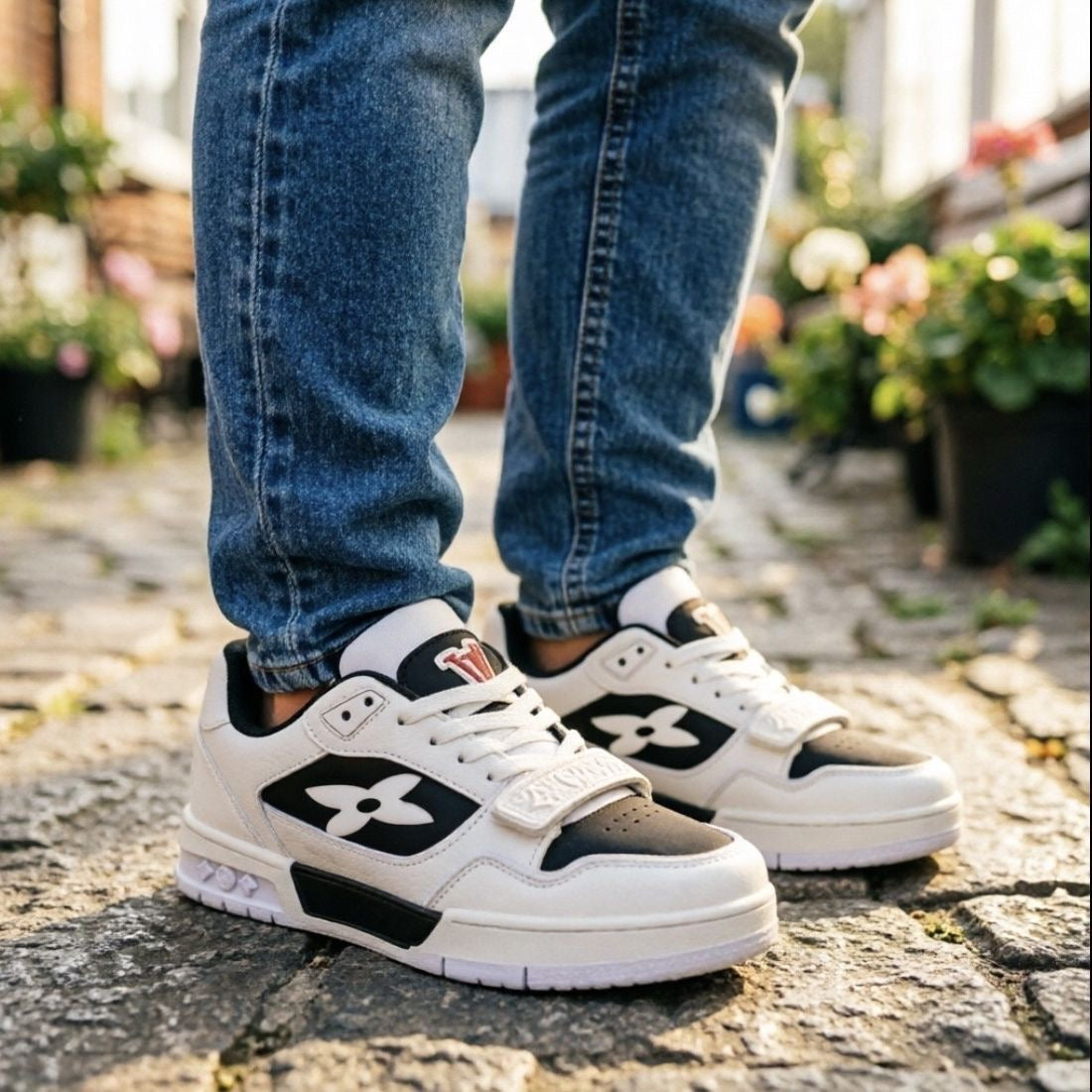 LV Leather Velcro Student Sneaker