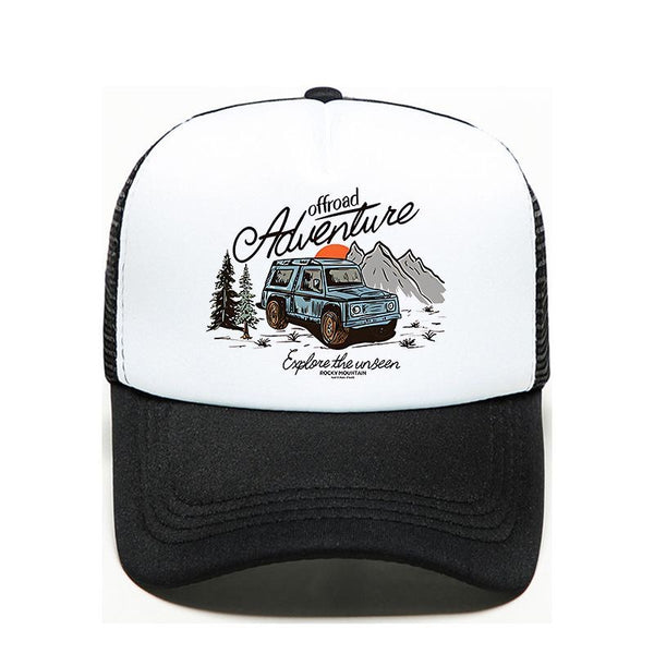Retro off-road sponge mesh cap