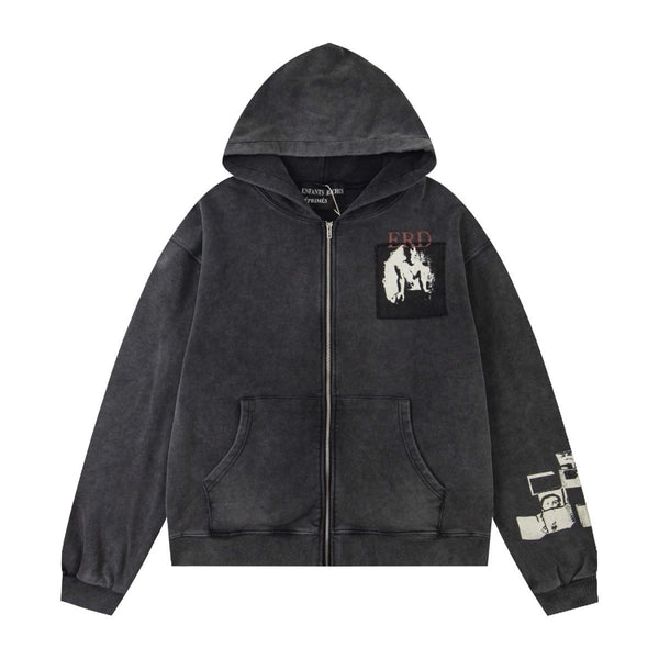 ERD Melancholy Rich Zip Hoodie Sweatshirt