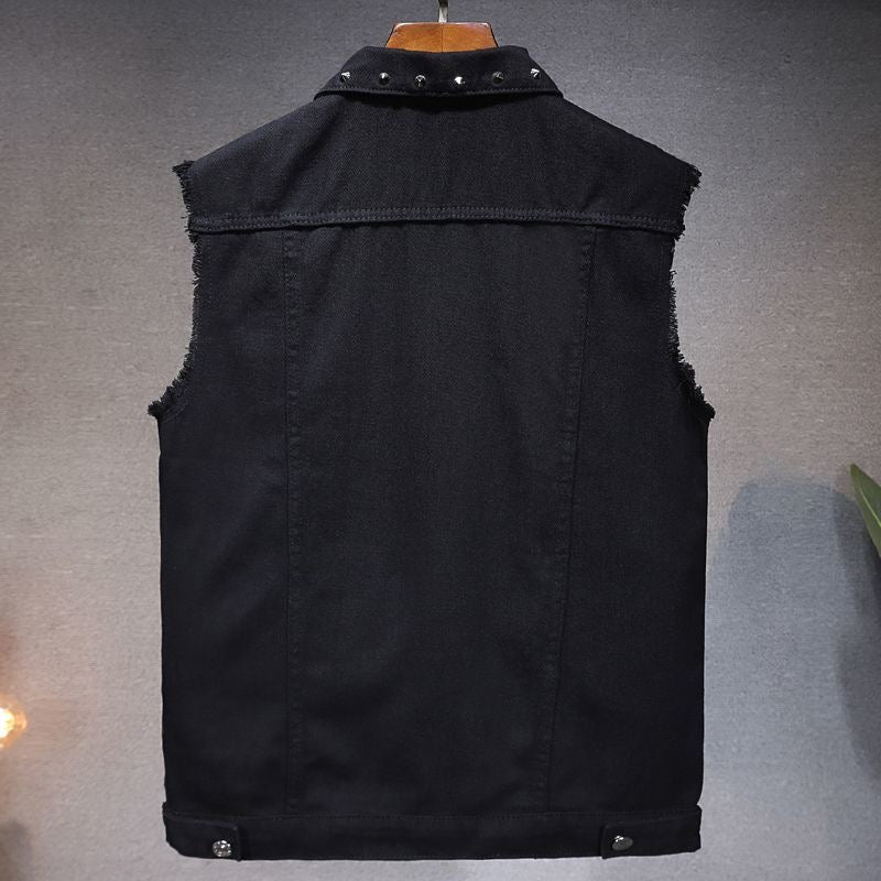 Summer studded Denim Vest