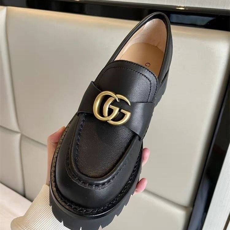 Gucci Retro embroidered bee loafers shoe