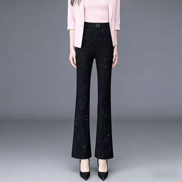Women's Starry Sky Glitter Flared Pants