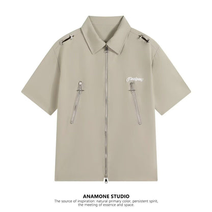 High Street Zipper T-Shirt