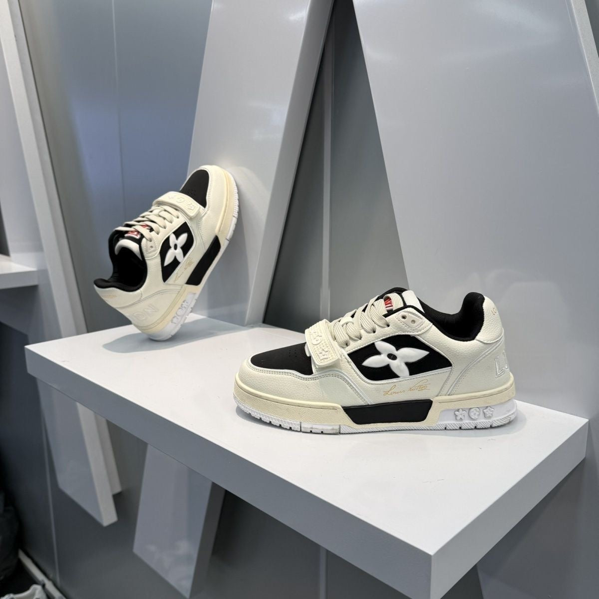 LV Leather Velcro Student Sneaker