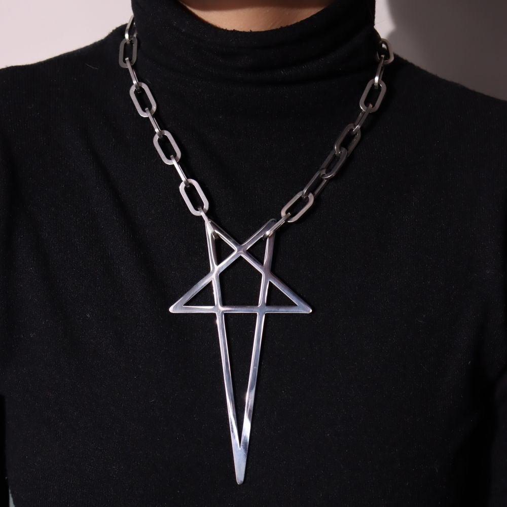 Retro Titanium Steel RO Necklace