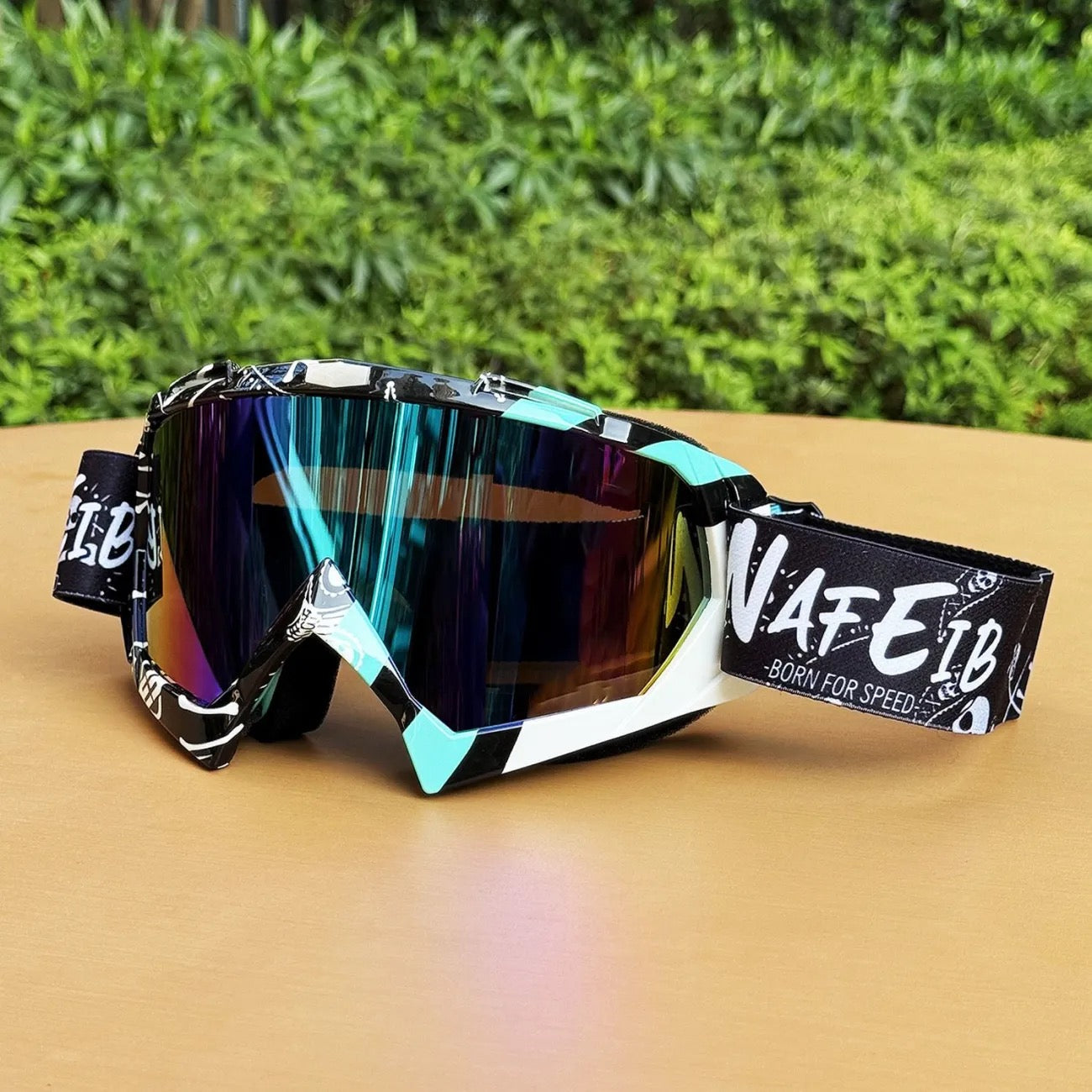 Graffiti goggles for motorcycles,