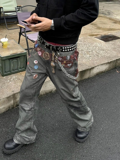 Summer American-Style Loose-Fit Vintage Jeans