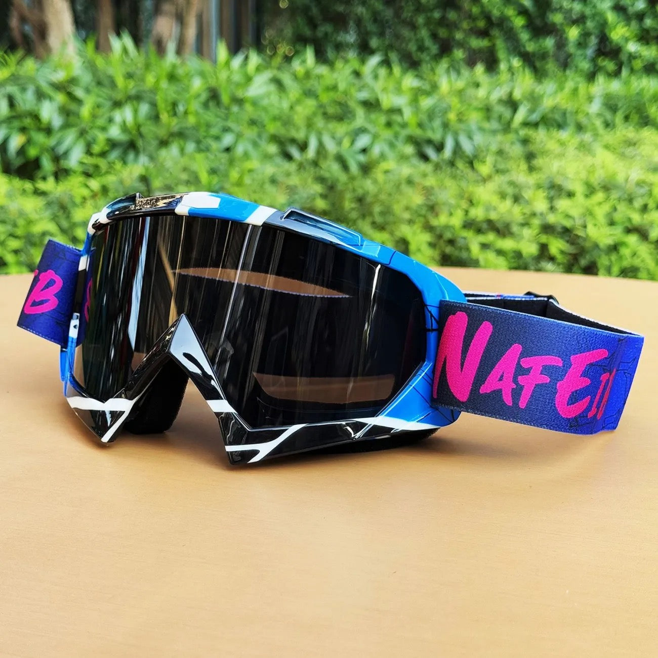 Graffiti goggles for motorcycles,