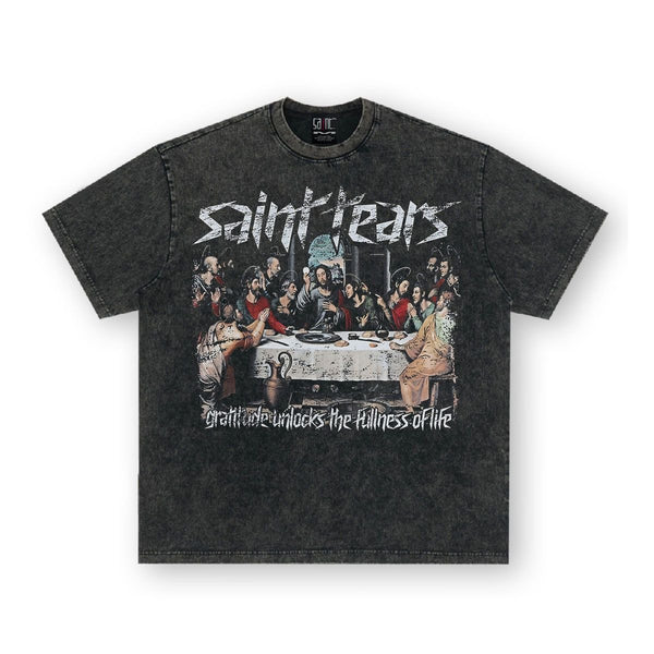 street vintage American retro washed distressed t-shirt