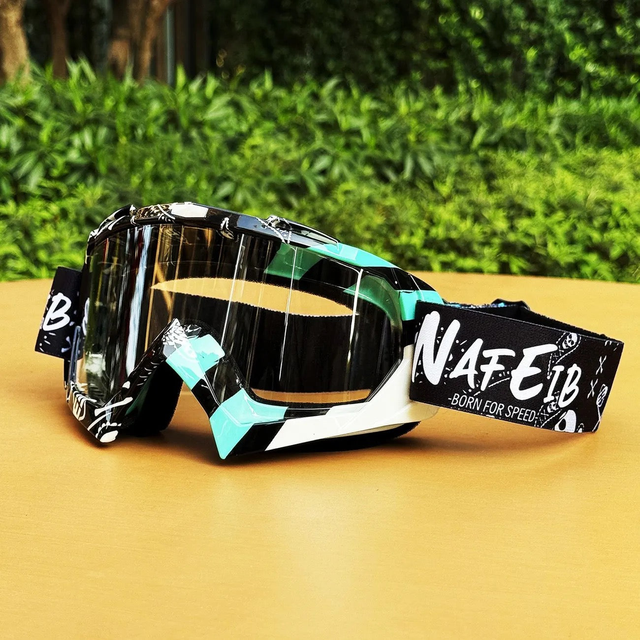 Graffiti goggles for motorcycles,