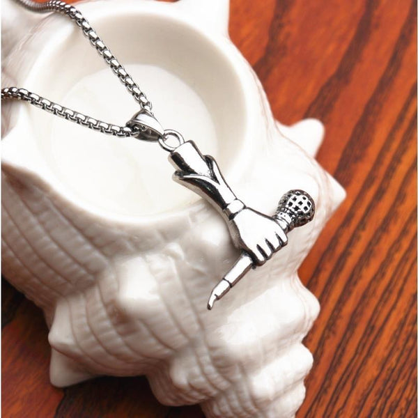 Microphone Pendant necklace