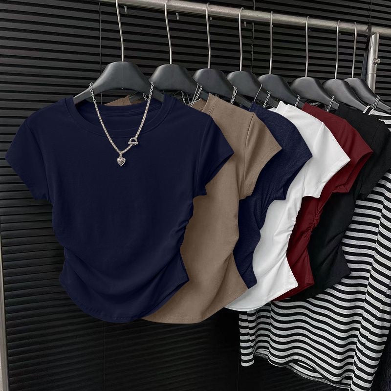 Slim-fit cropped top