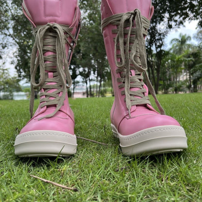 RO genuine leather high-top Sneaker