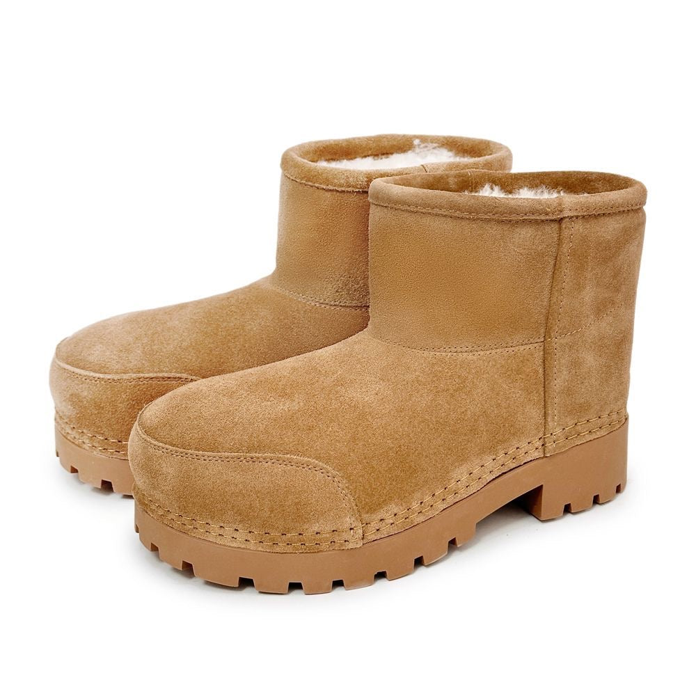 TOVCILION Short Ugly-cute Big Head Snow Boots