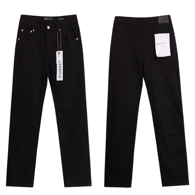 Purple Brand low-rise slim-fit washed denim jeans
