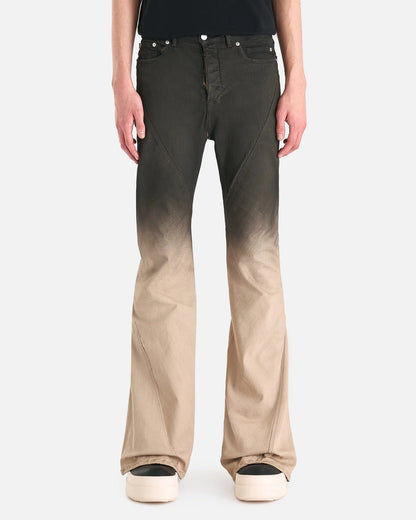 Retro Black/Grey Gradient Ribbon Jeans