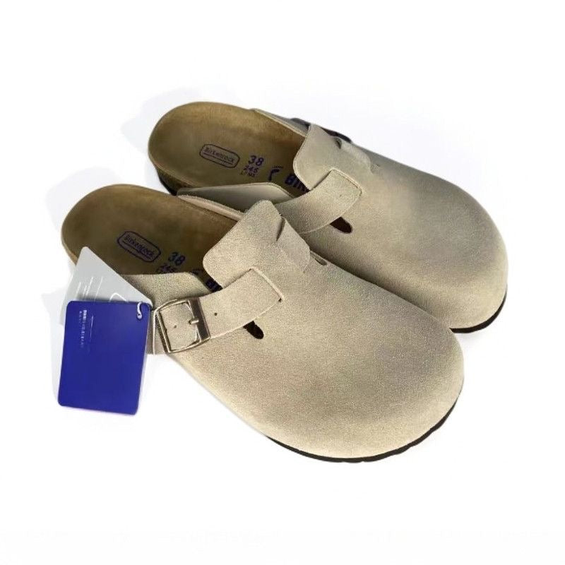 Leather Birkenstock Half Shoes