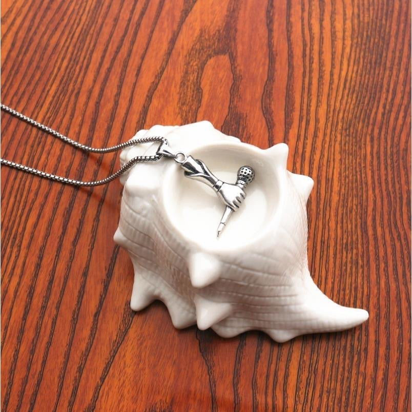 Microphone Pendant necklace