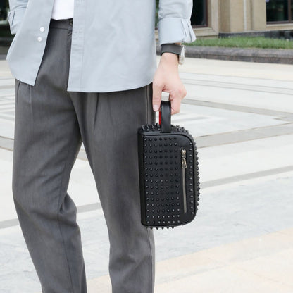 Christian-L style studded clutch bag