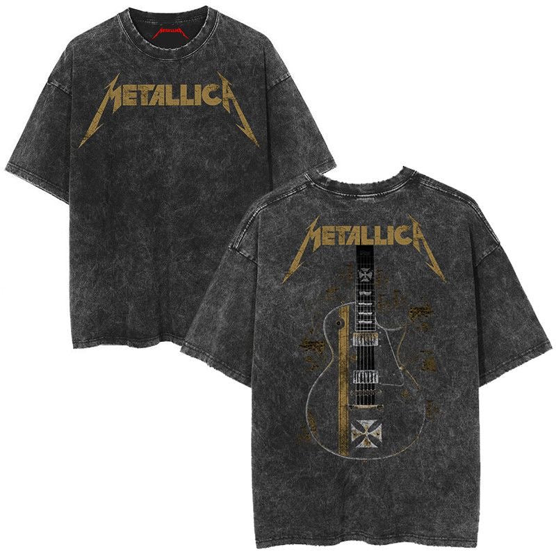 street vintage American retro washed distressed t-shirt