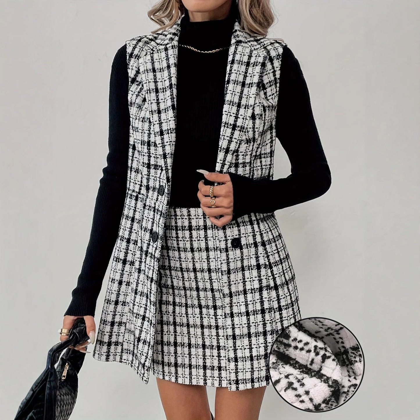 Hepburn-style Vintage Two-piece Set for Women