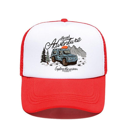 Retro off-road sponge mesh cap