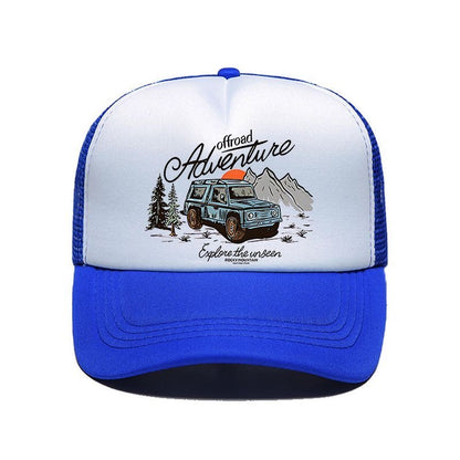 Retro off-road sponge mesh cap
