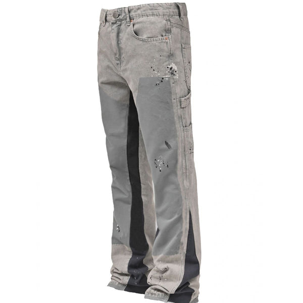 American-style High Street Distressed Denim Cargo Pants for Men