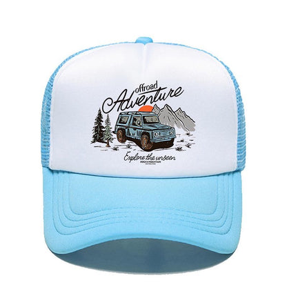 Retro off-road sponge mesh cap