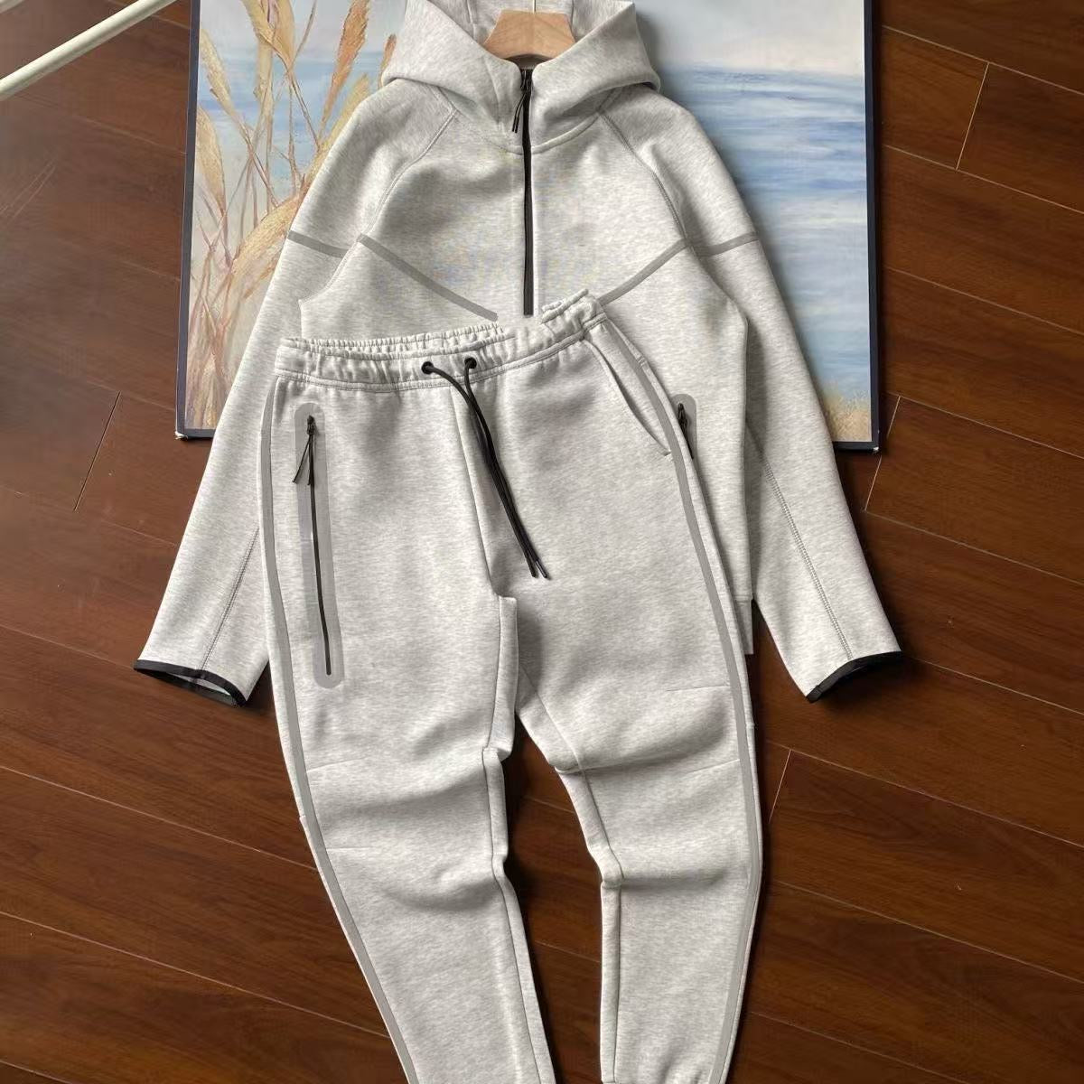 cross-border trade reflective strip hooded suit
