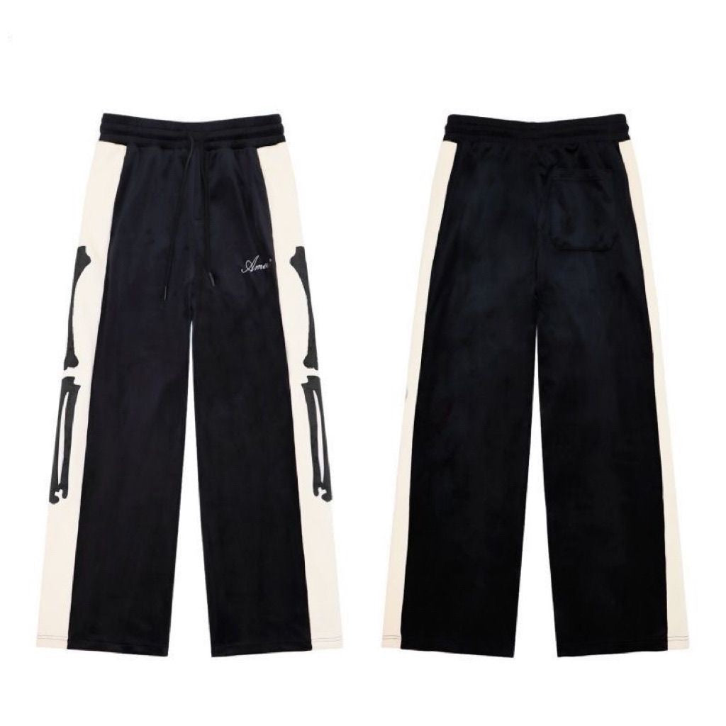classic skeleton embroidered logo suit