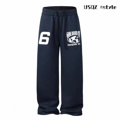 LYOUBING American Hip Hop Sports Pants