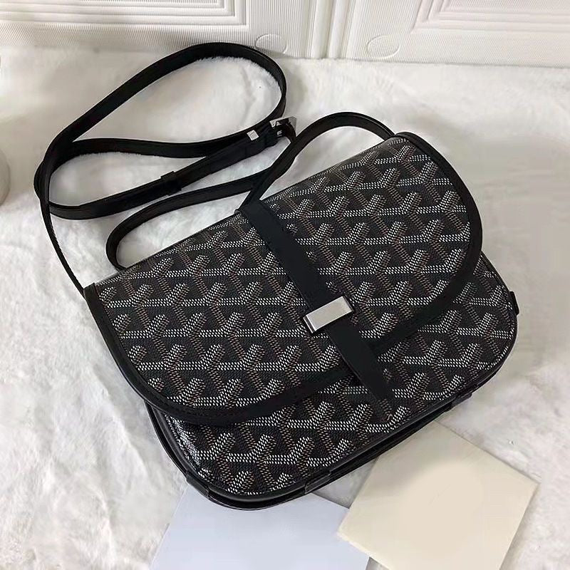European and American retro classic single buckle bag