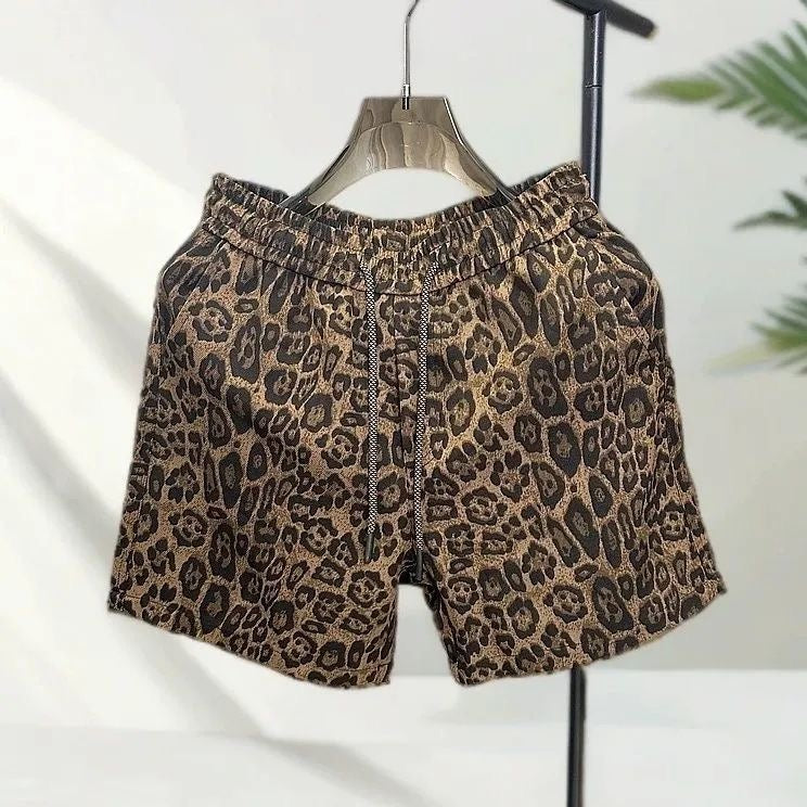 Retro Leopard summer shorts