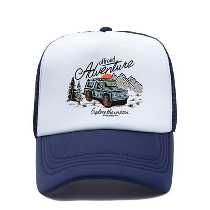 Retro off-road sponge mesh cap