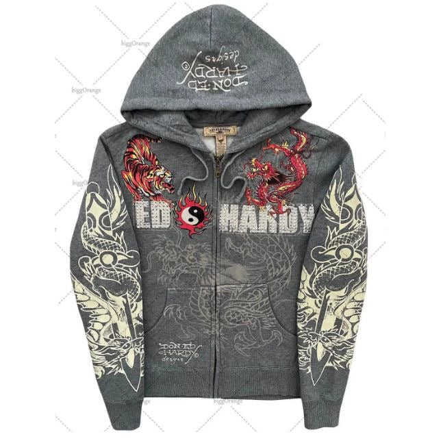 New American Retro Gothic Hip Hoodie