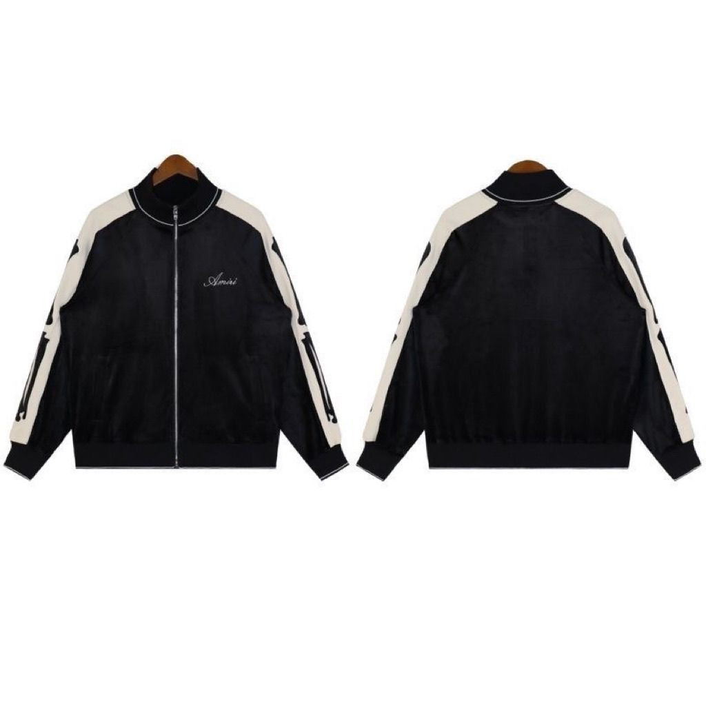 classic skeleton embroidered logo suit