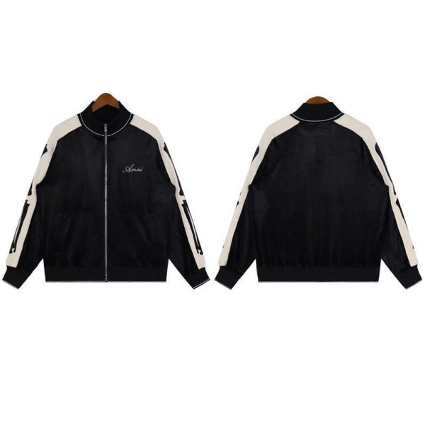 classic skeleton embroidered logo suit