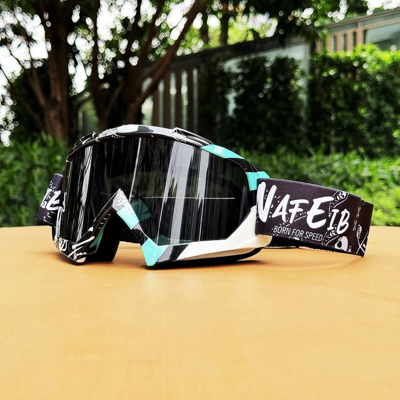 Graffiti goggles for motorcycles,