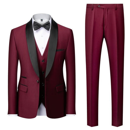 Men's Shawl Collar Suit Set