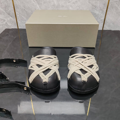 RO Crazy Lace-Up Head-Wrapping Slippers