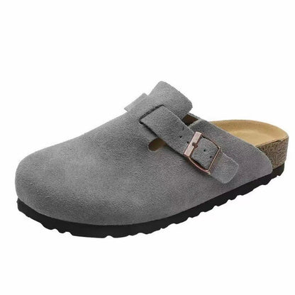 Leather Birkenstock Half Shoes
