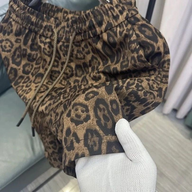 Retro Leopard summer shorts