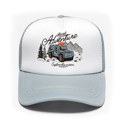 Retro off-road sponge mesh cap