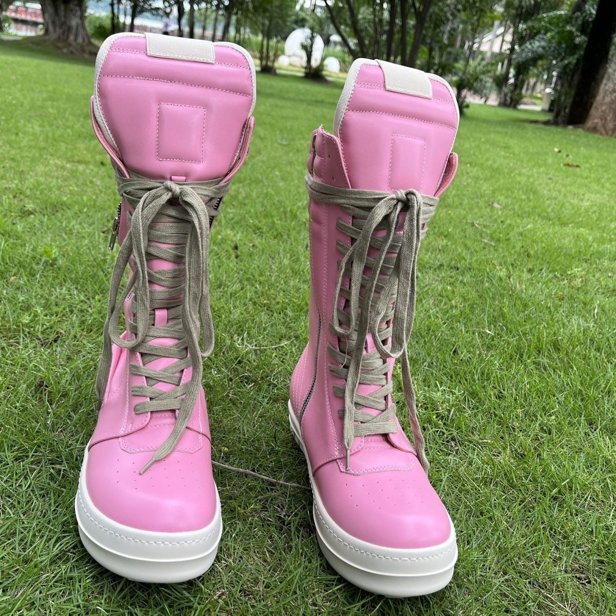 RO genuine leather high-top Sneaker