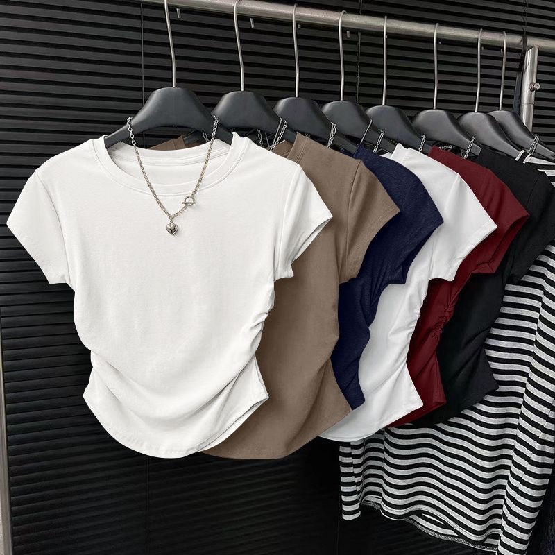 Slim-fit cropped top