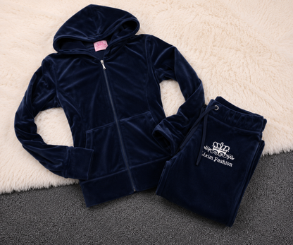 Velvet Casual Sports Yoga Women's Spring Suit