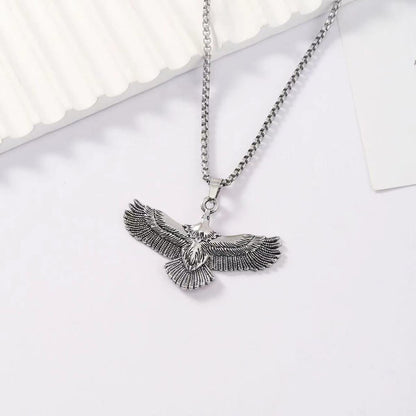 Black Eagle pendant necklace